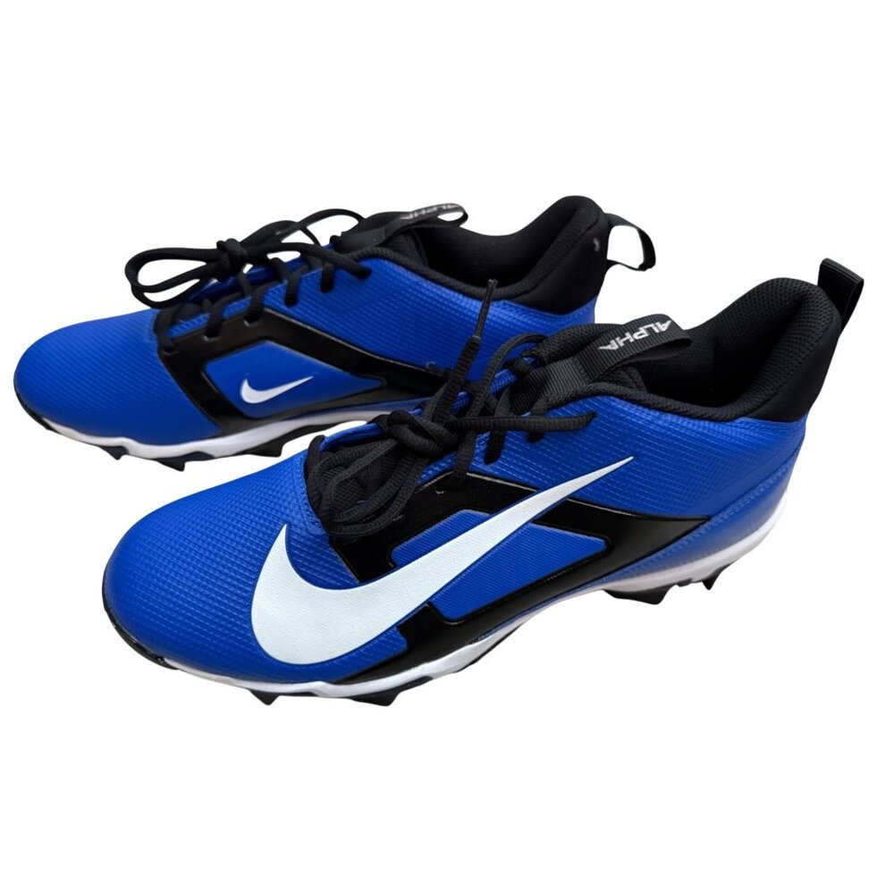 Nike Mens Alpha Menace 4 Shark Football Cleats Blue/White Size 11 D Width NWOB